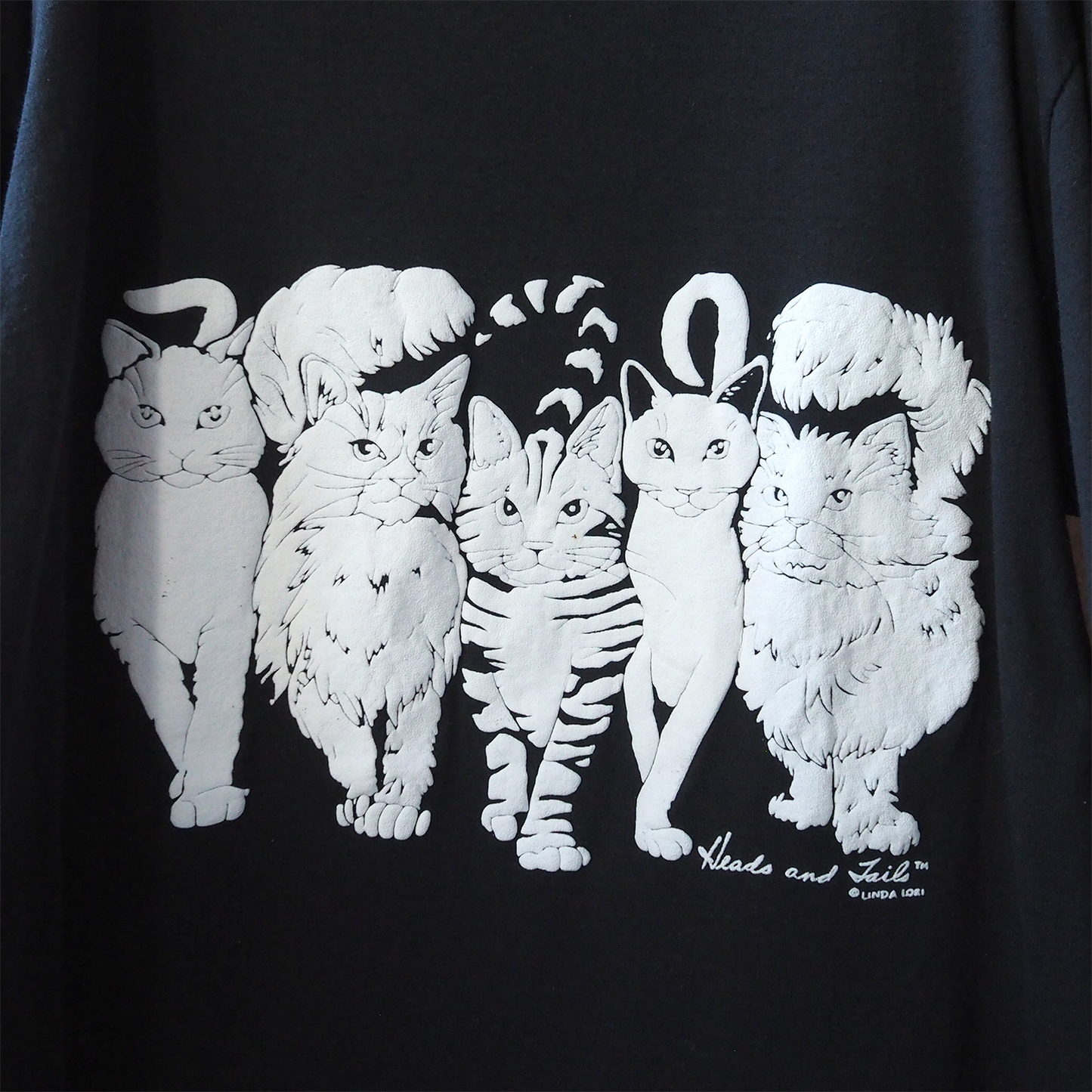 Linda Lori Black Tee / 90s / Made in USA - ネコ古着 - フレーメンストア