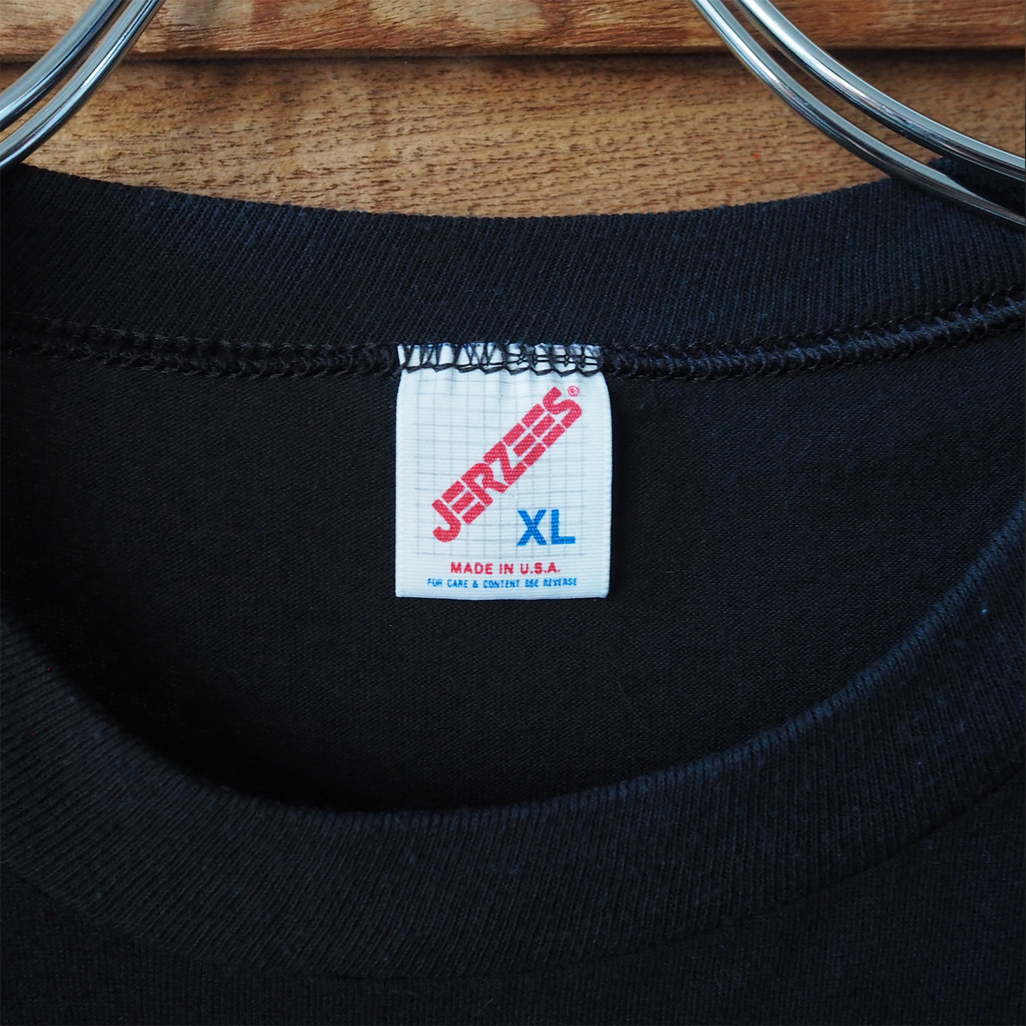 Linda Lori Black Tee / 90s / Made in USA