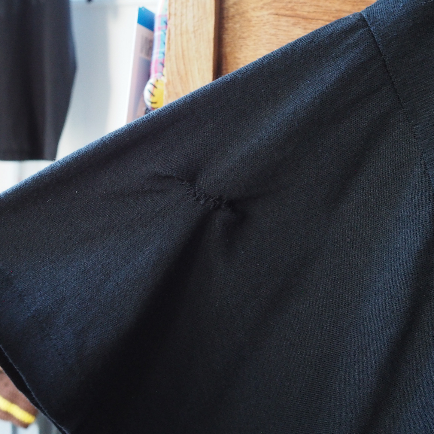 Linda Lori Black Tee / 90s / Made in USA