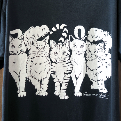 Linda Lori Black Tee / 80s / Made in USA
