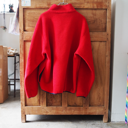 Custom Cat Patch L.L.Bean Fleece Jacket / 90s