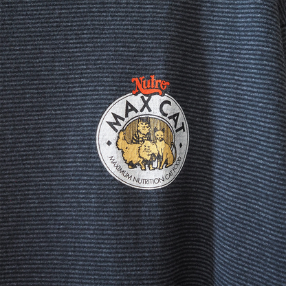 Nutro Max Cat Border Tee / 90s / Made in USA