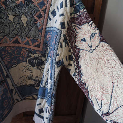 Cat Memories Sweater / Sugar Street Weavers / 90s