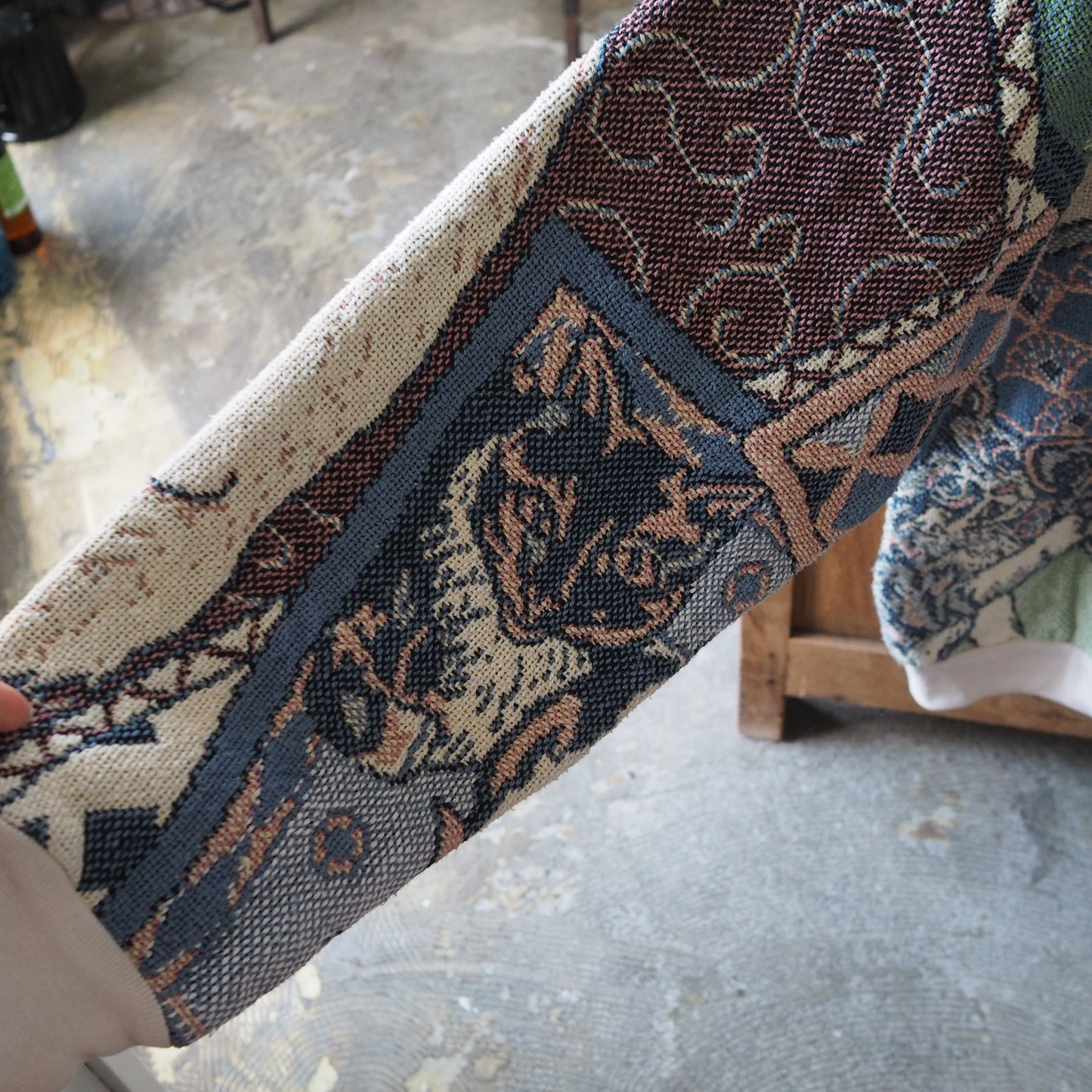 Cat Memories Sweater / Sugar Street Weavers / 90s