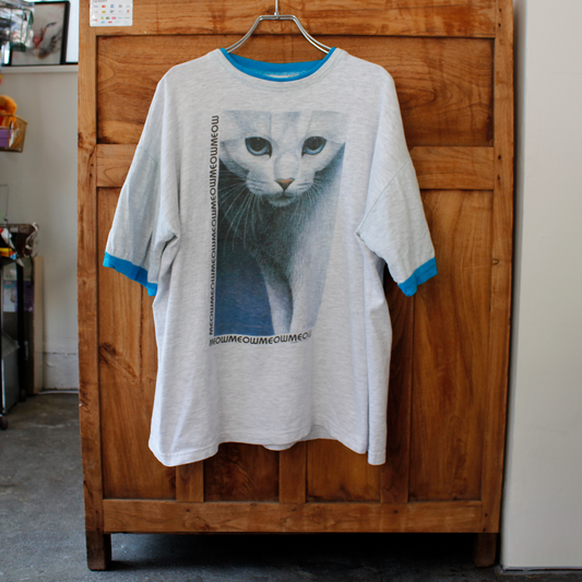 MEOWMEOW Ringer Tee / 90s / Made in USA