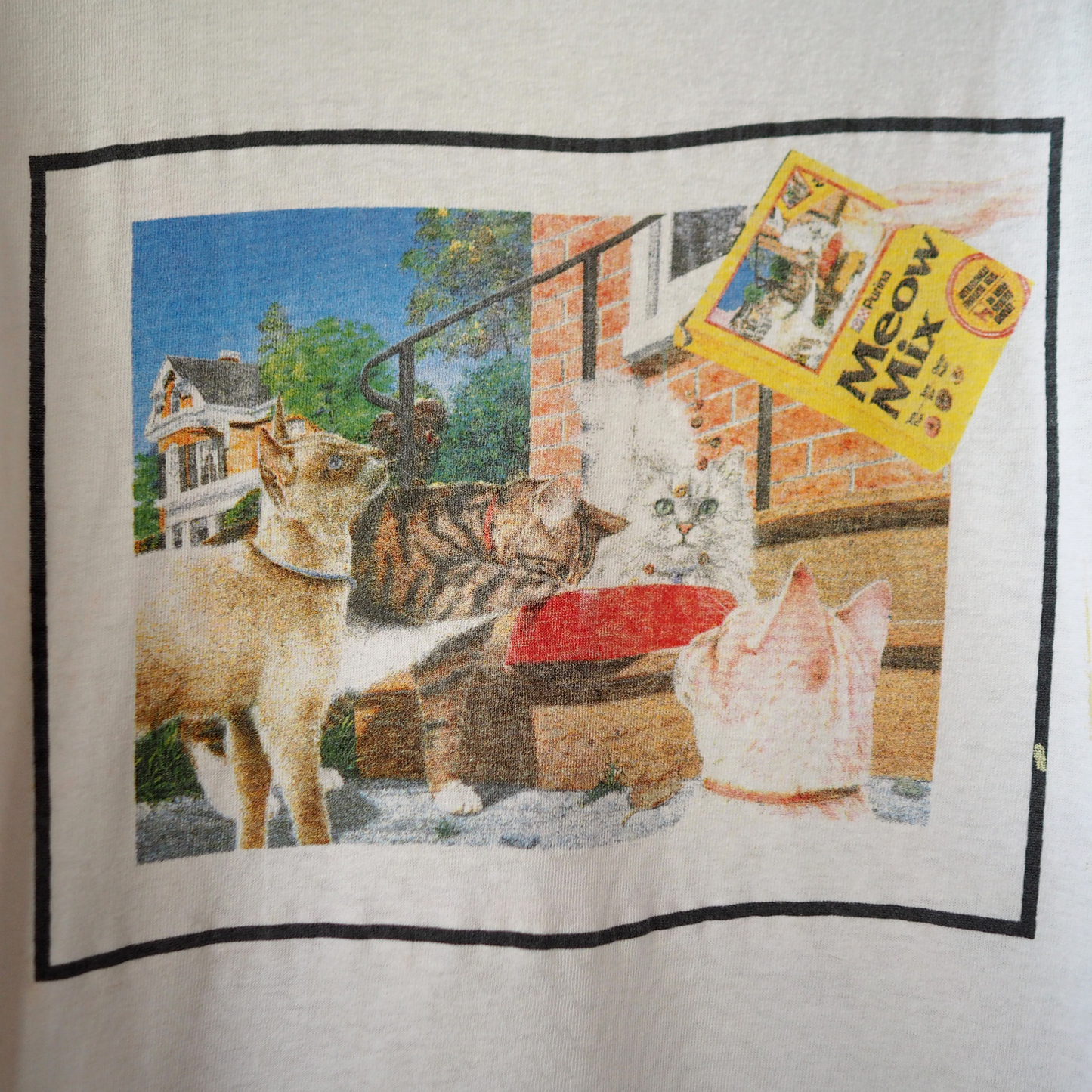 Meow Mix Long-Sleeve Tee / 90s / Made in Canada