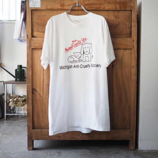 Michigan Anti-Cruelty Society Tee / 90s / Made in USA