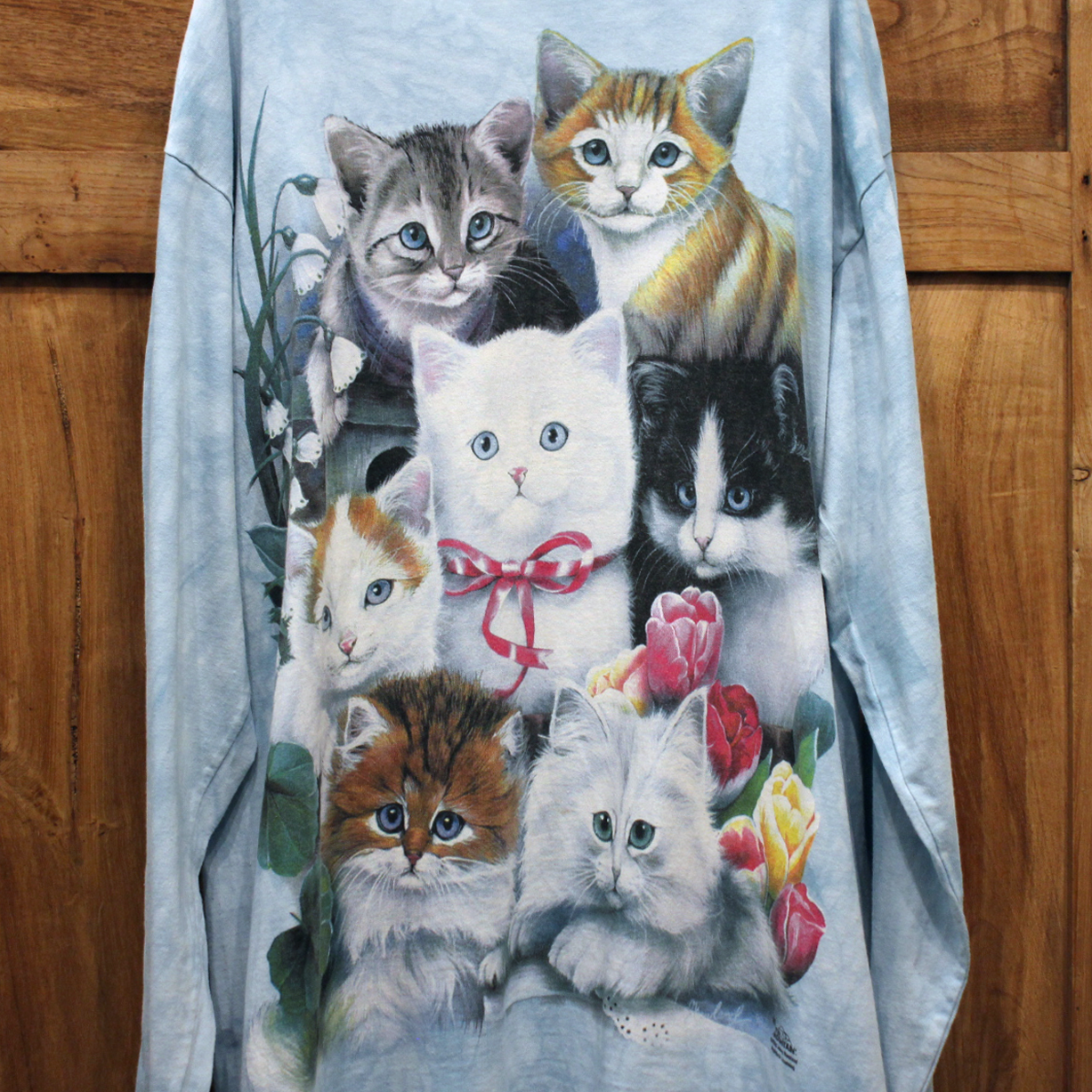 The Mountain All-Over Cats Long-Sleeve Tee / 00s-