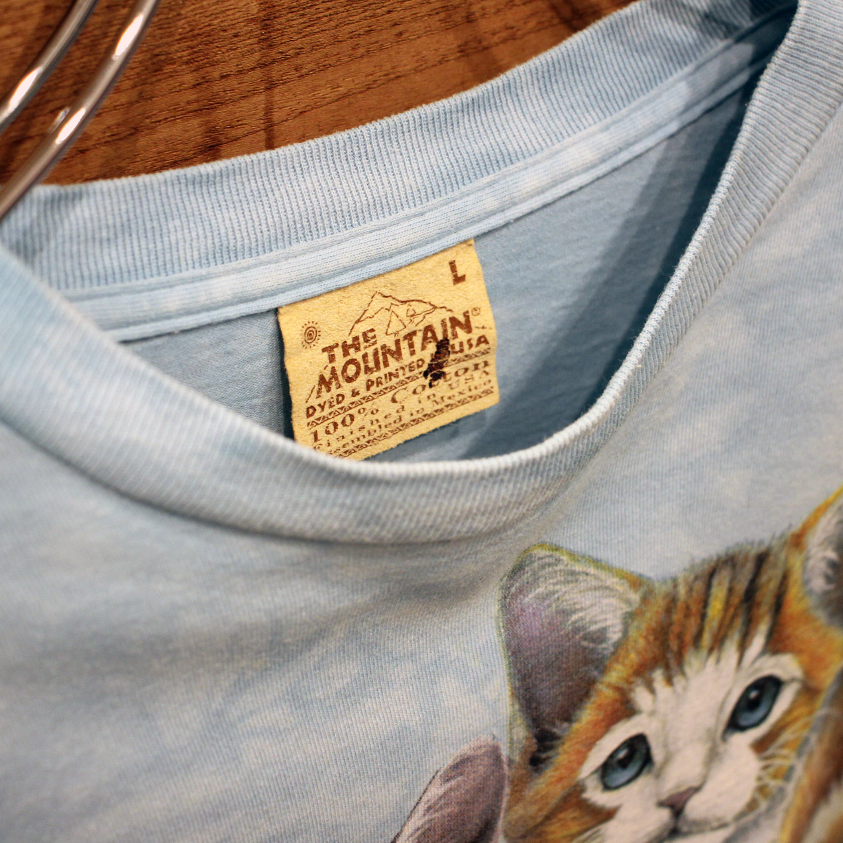 The Mountain All-Over Cats Long-Sleeve Tee / 00s-