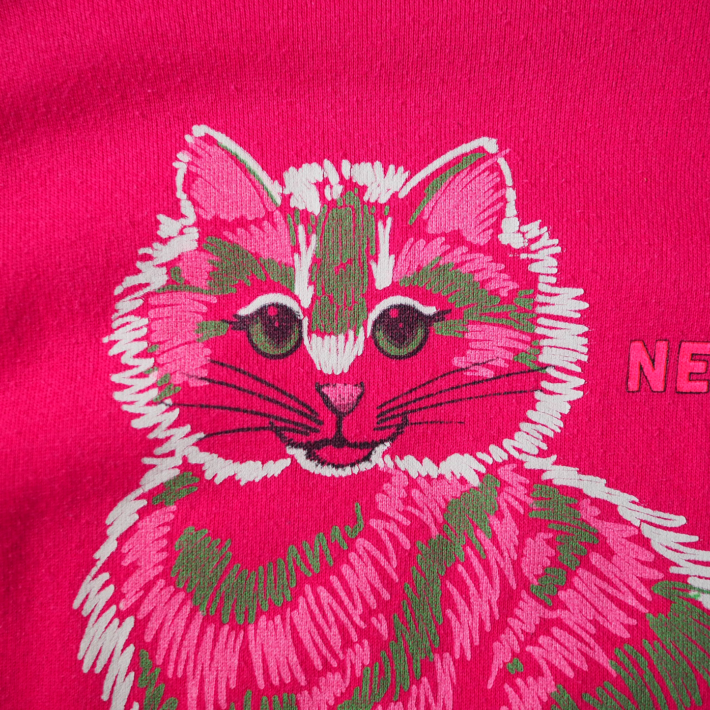 Trippy Cat New York Sweat / 80s- / Made in USA