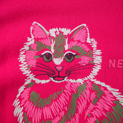 Trippy Cat New York Sweat / 80s- / Made in USA