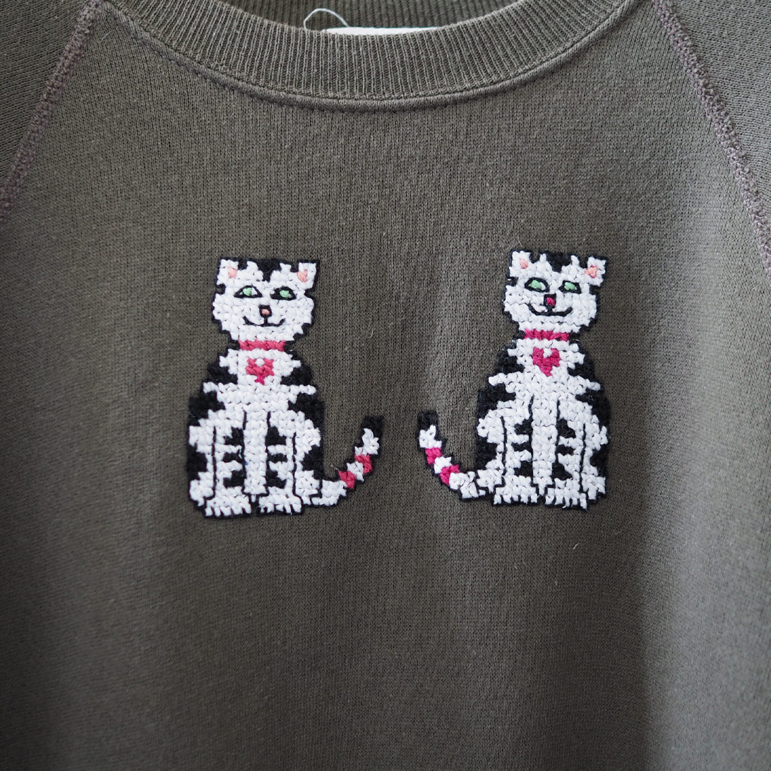 Old Gap Cats Sweatshirt / 80s / Made in USA