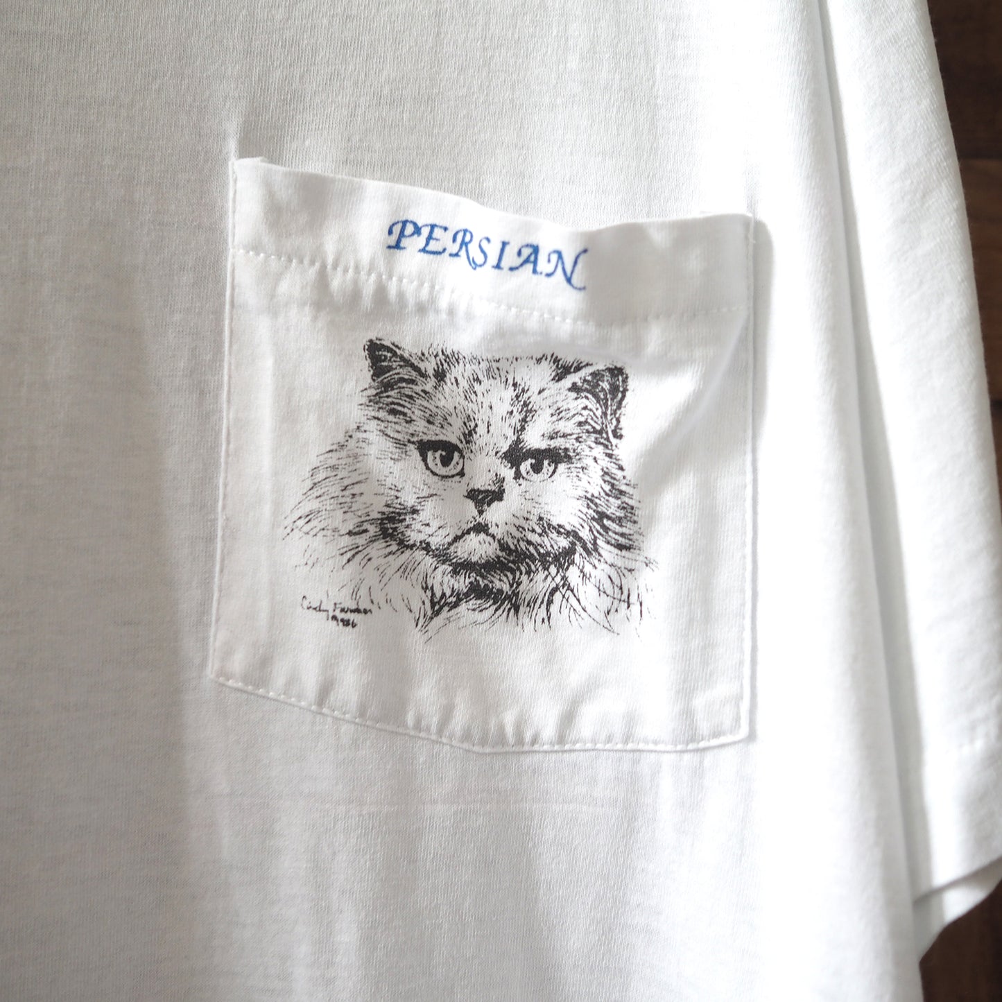 Persian Cat Tee / 80s / Made in USA
