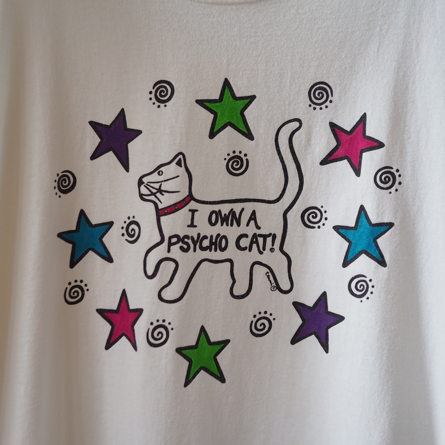 I Own A Psycho Cat Tee / 90s-