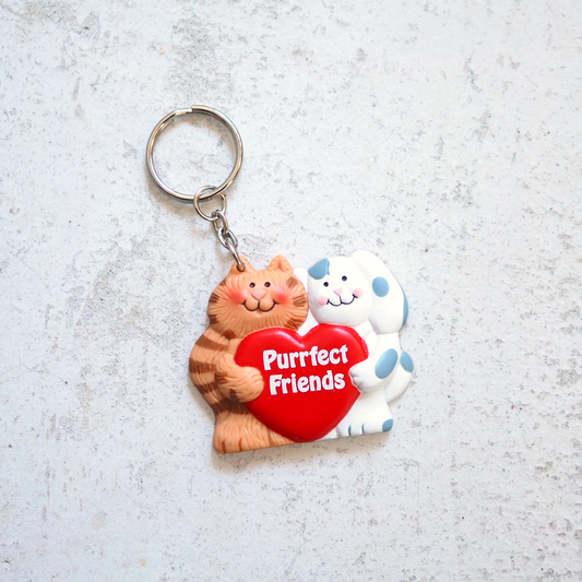 Purrfect Friends Key Chain / 90s