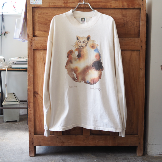 Perfect Fur Long-Sleeve Tee / 90s / Made in USA