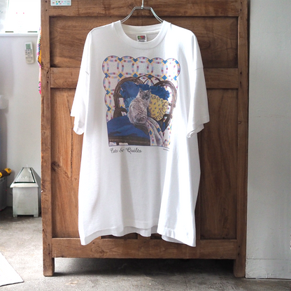 Cats and Quilts Tee / 90s