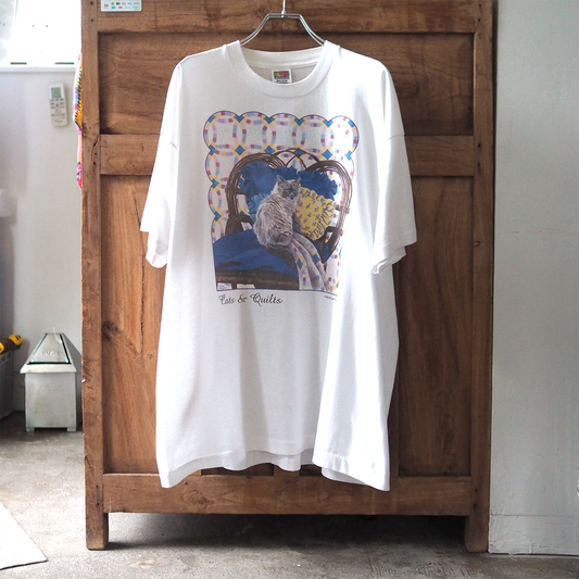 Cats and Quilts Tee / 90s