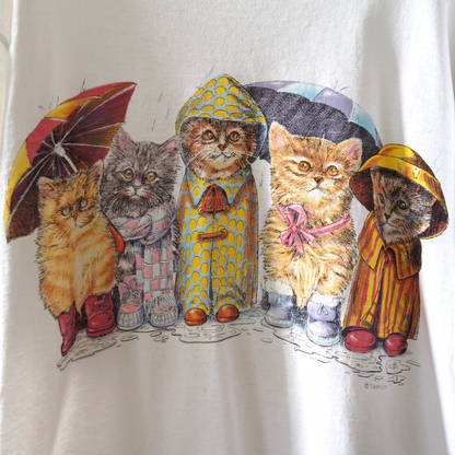 Rainning Day Tee / Prints of Tails / 90s