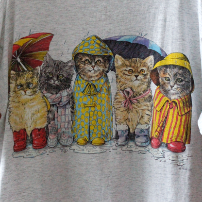 Rainning Day Tee / Prints of Tails / 90s