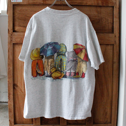 Rainning Day Tee / Prints of Tails / 90s