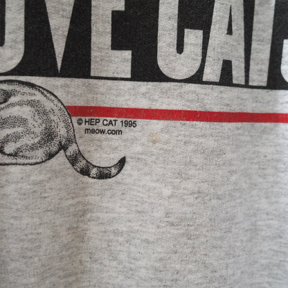 HEP CAT "REAL MEN LOVE CATS" Sweatshirt / 00s