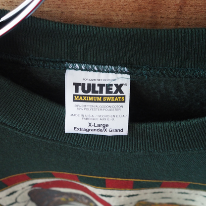 Santa Cats Sweat / 90s / Made in USA