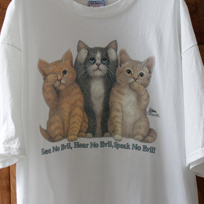 See No Evil, Hear No Evil, Speak No Evil Tee / Made in USA