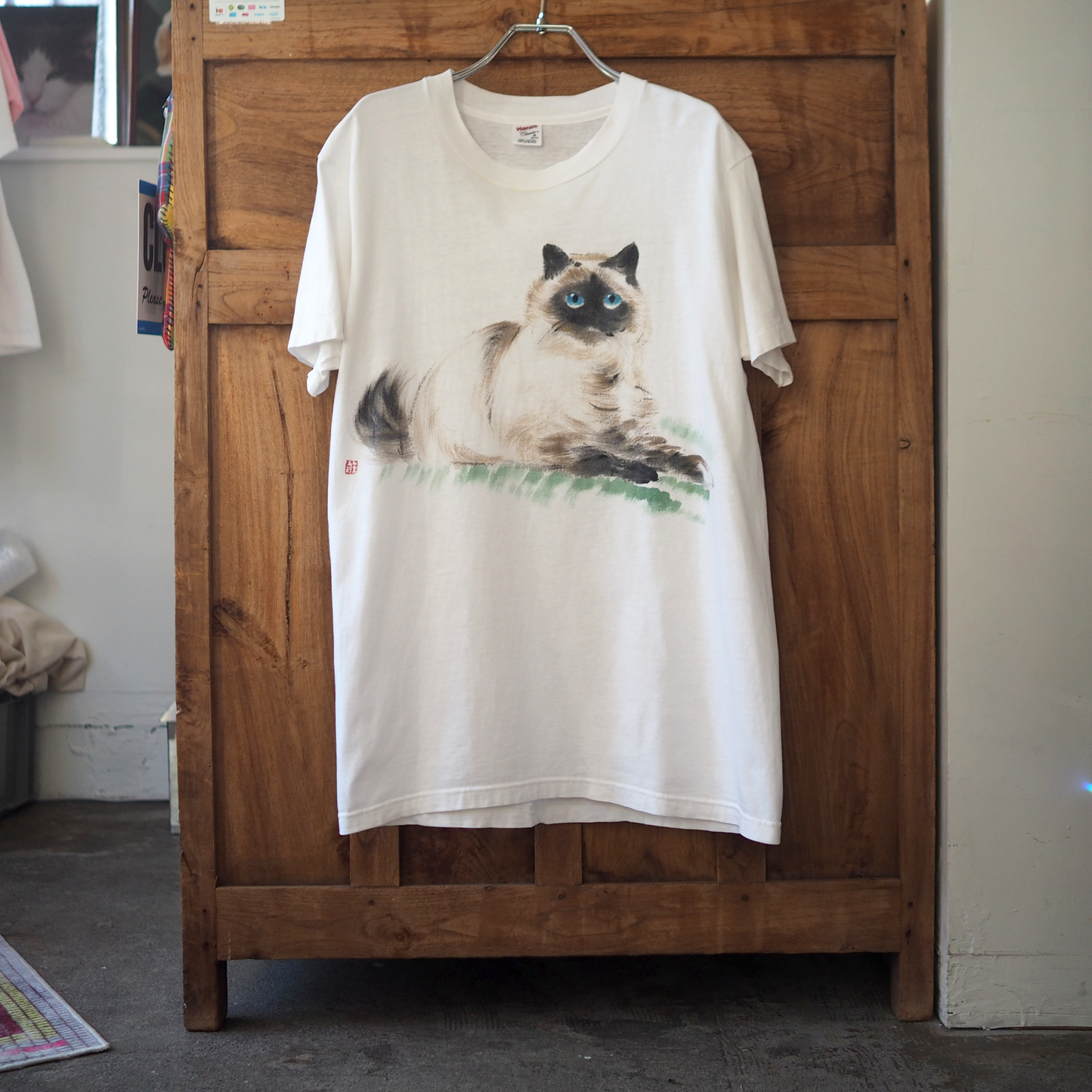 Siam Cat Tee / 80s- / Made in USA