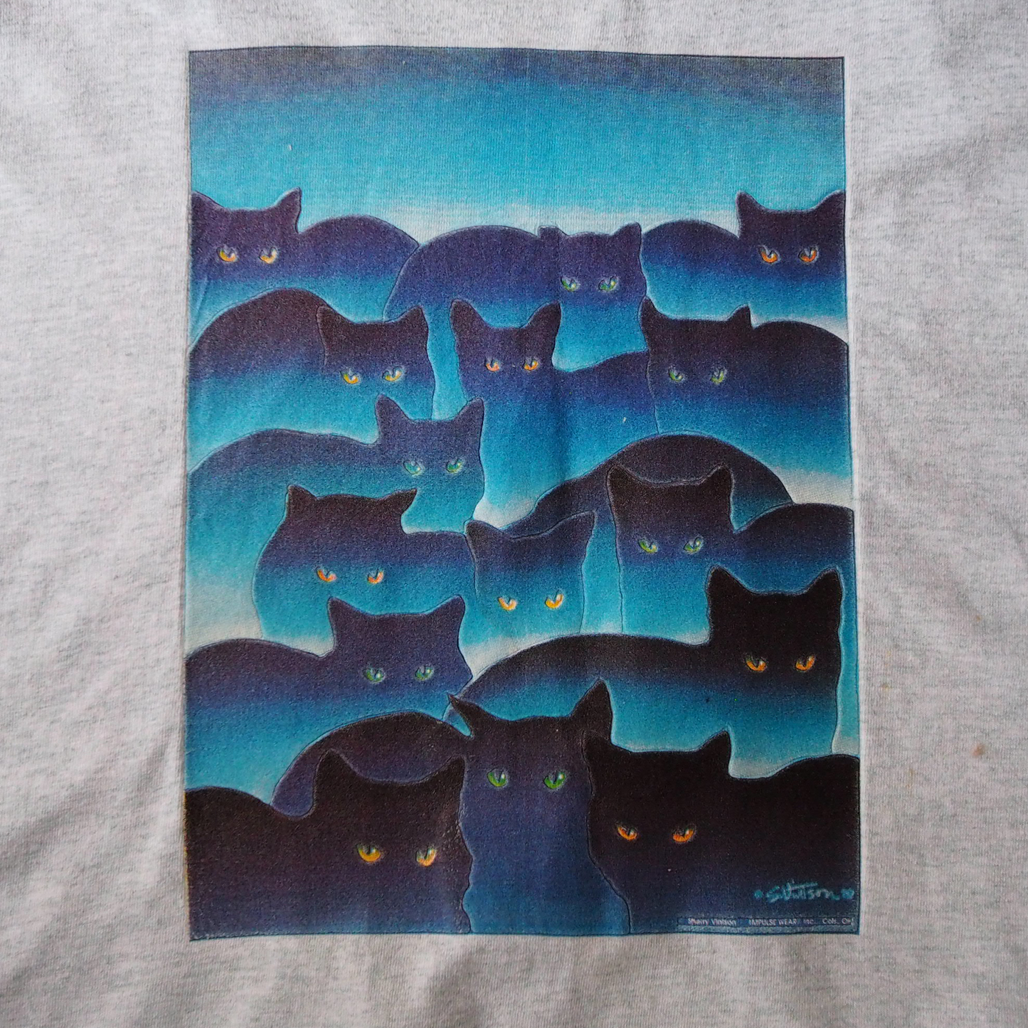 SMOKY MOUNTAIN CATS (Sherry Vintson) Tee / 90s / Made in USA