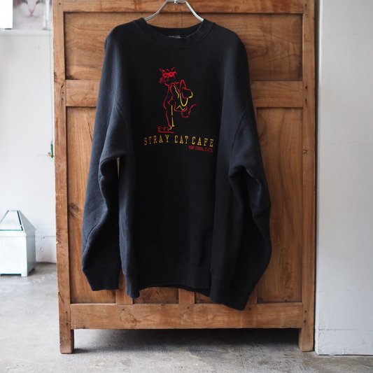 Stray Cat Cafe Sweat / 90s