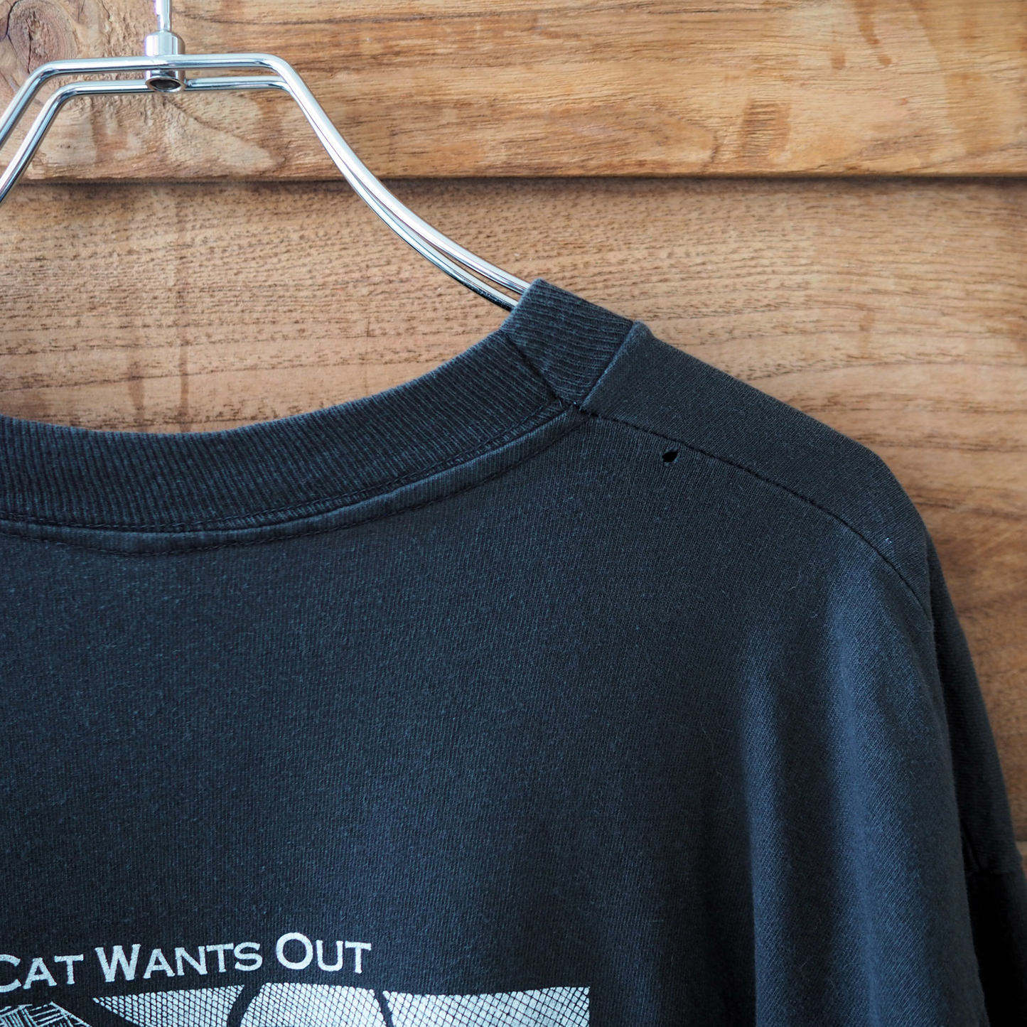 Cat Wants In, Cat Wants Out Tee / 80s- / STUART KATT / Made in Canada