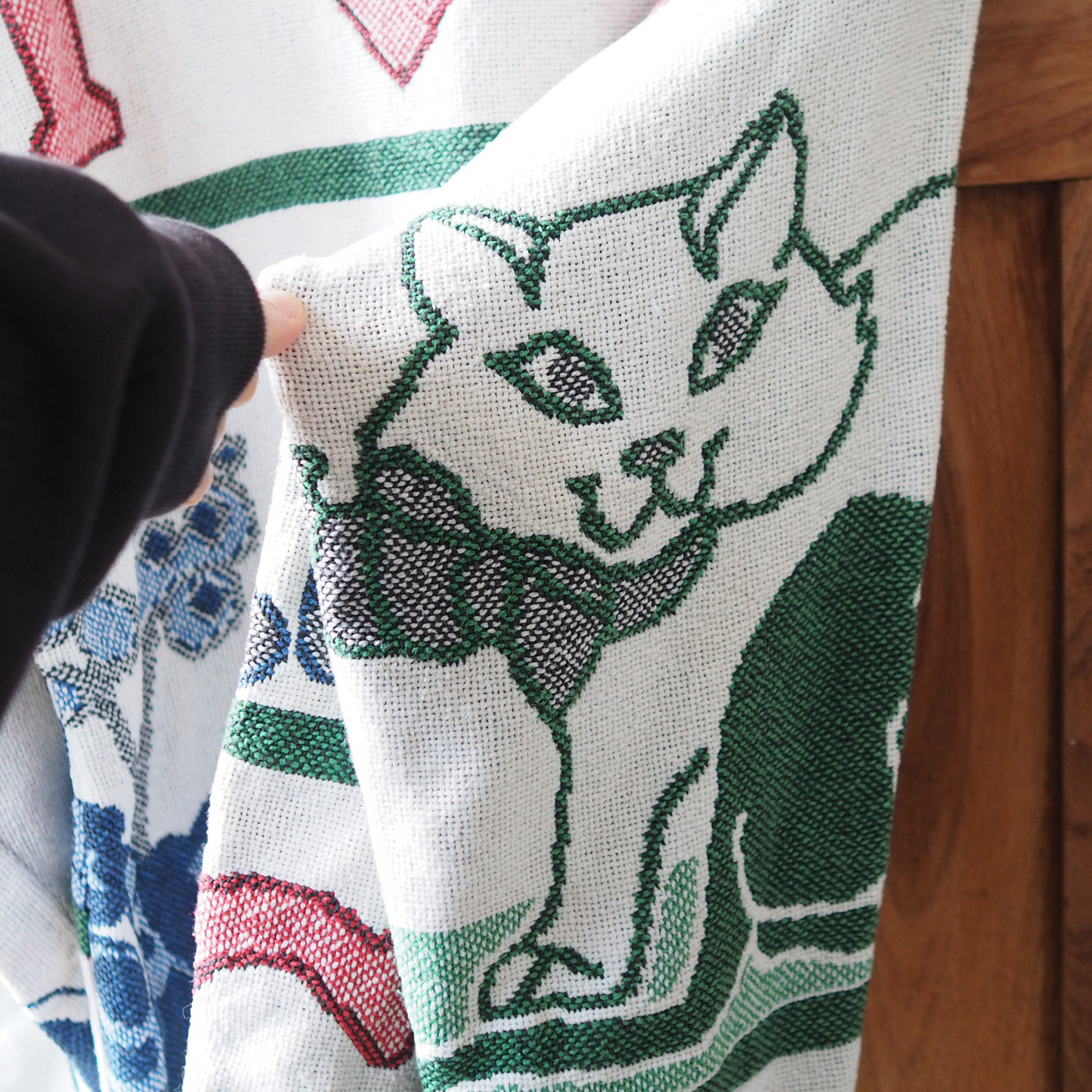 I ♡ Cats Sweater / Sugar Street Weavers / 90s