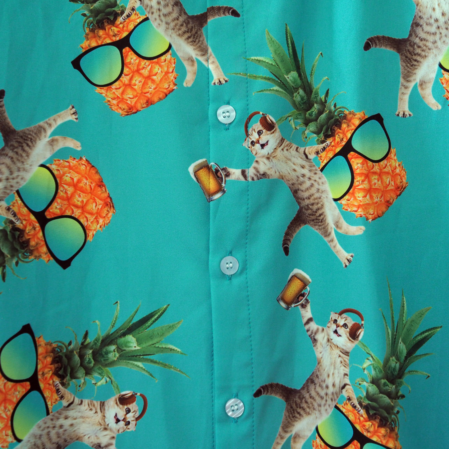 Cat & Beer Summer Shirt