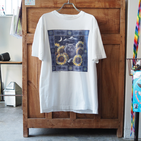 Moonlit Sunflower Field Tee / 90s-