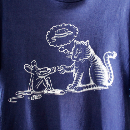 Cat & Mouse Stoner Tee / 70s- / Made in USA