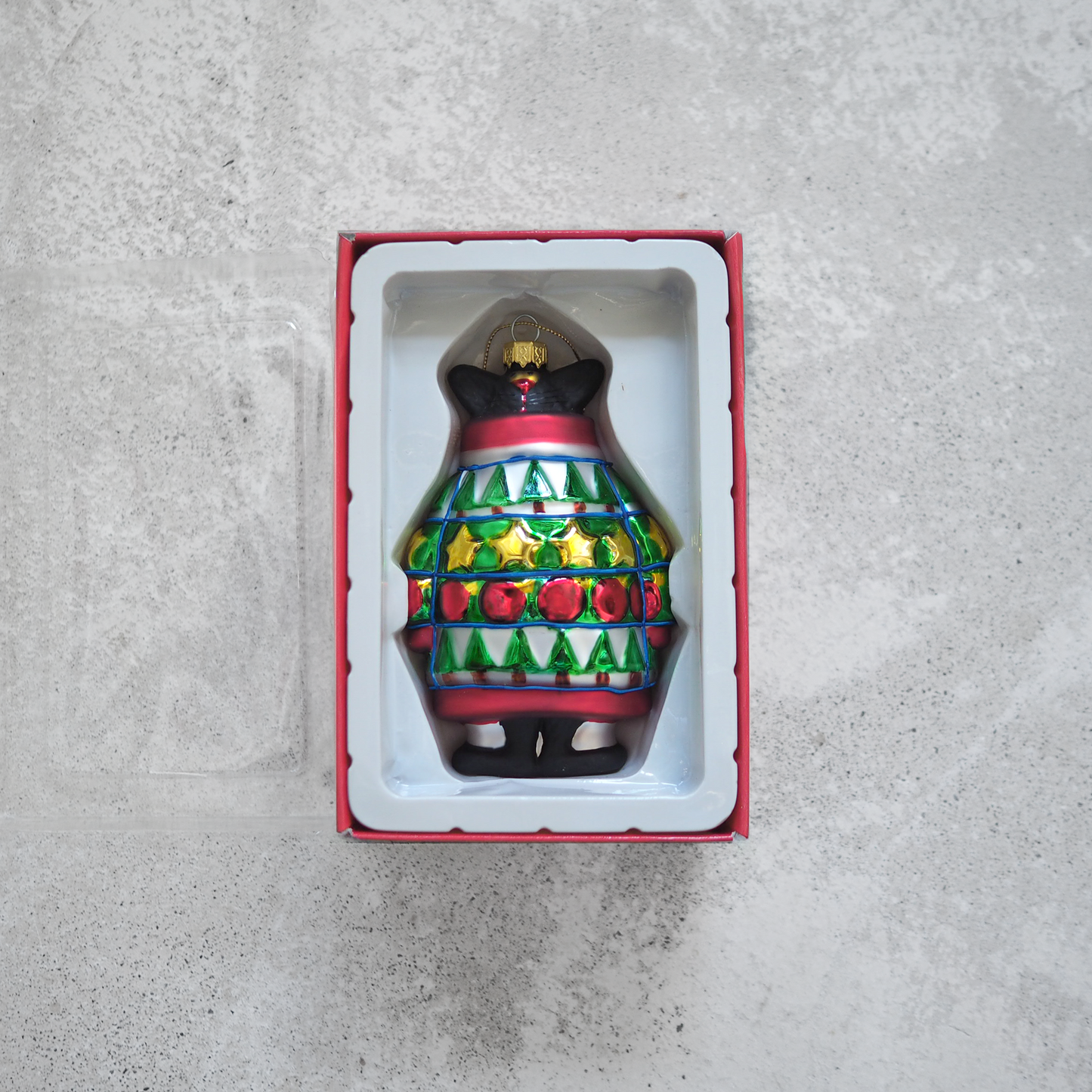 Xmas Ornament "Black Cat in Ugly Sweater" / Kurt Adler × The Art Institute of Chicago