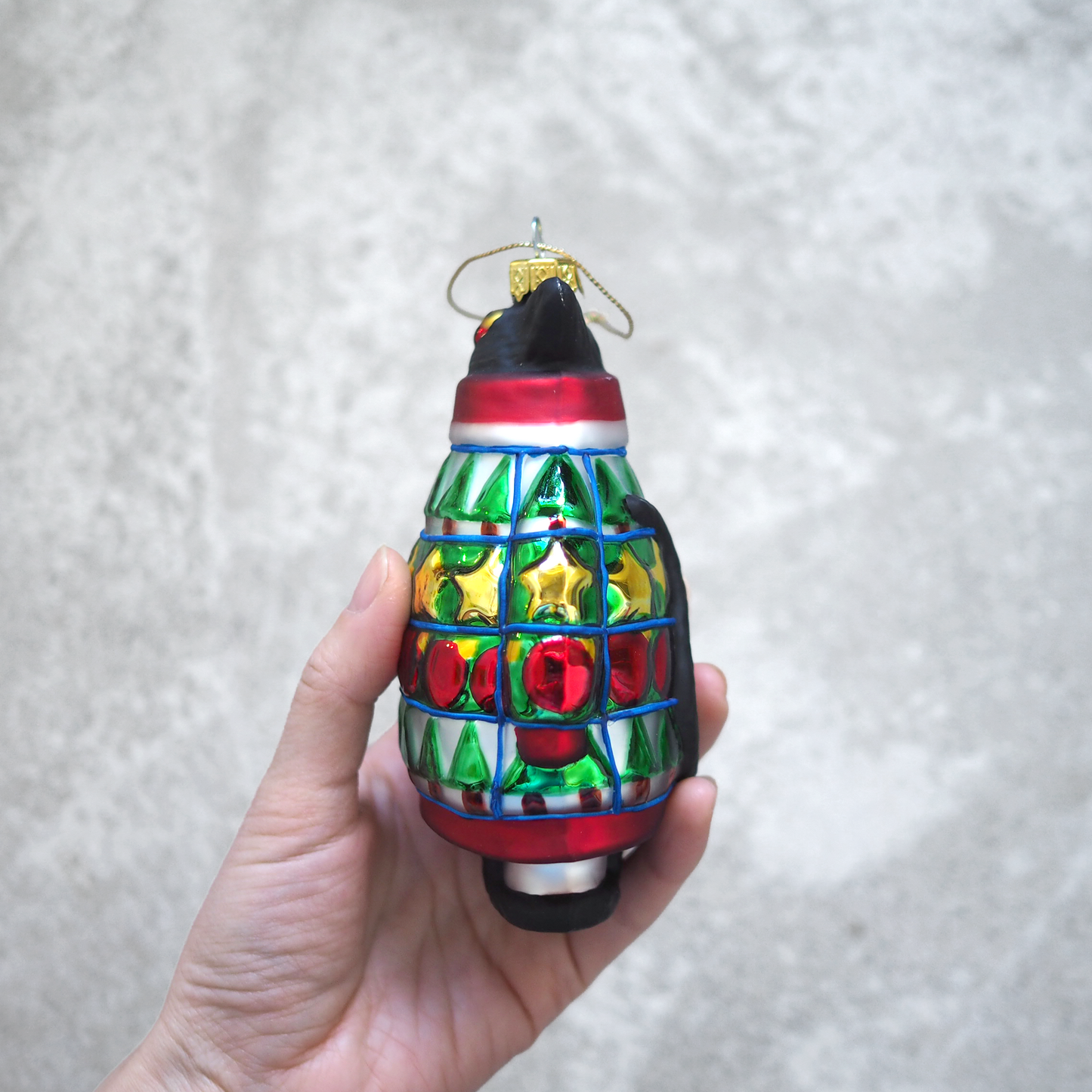 Xmas Ornament "Black Cat in Ugly Sweater" / Kurt Adler × The Art Institute of Chicago