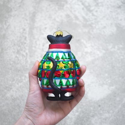 Xmas Ornament "Black Cat in Ugly Sweater" / Kurt Adler × The Art Institute of Chicago