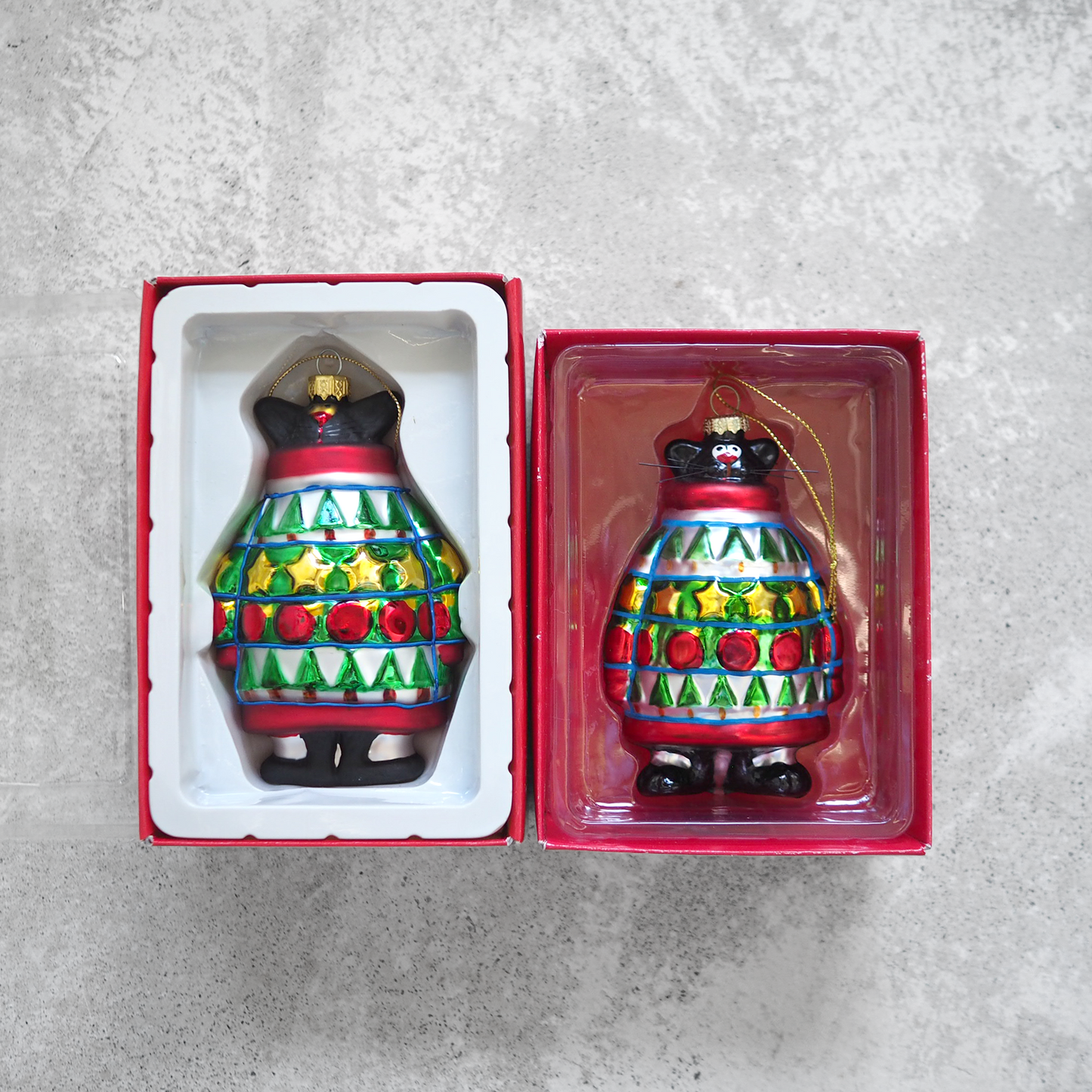 Xmas Ornament "Black Cat in Ugly Sweater" / Kurt Adler × The Art Institute of Chicago