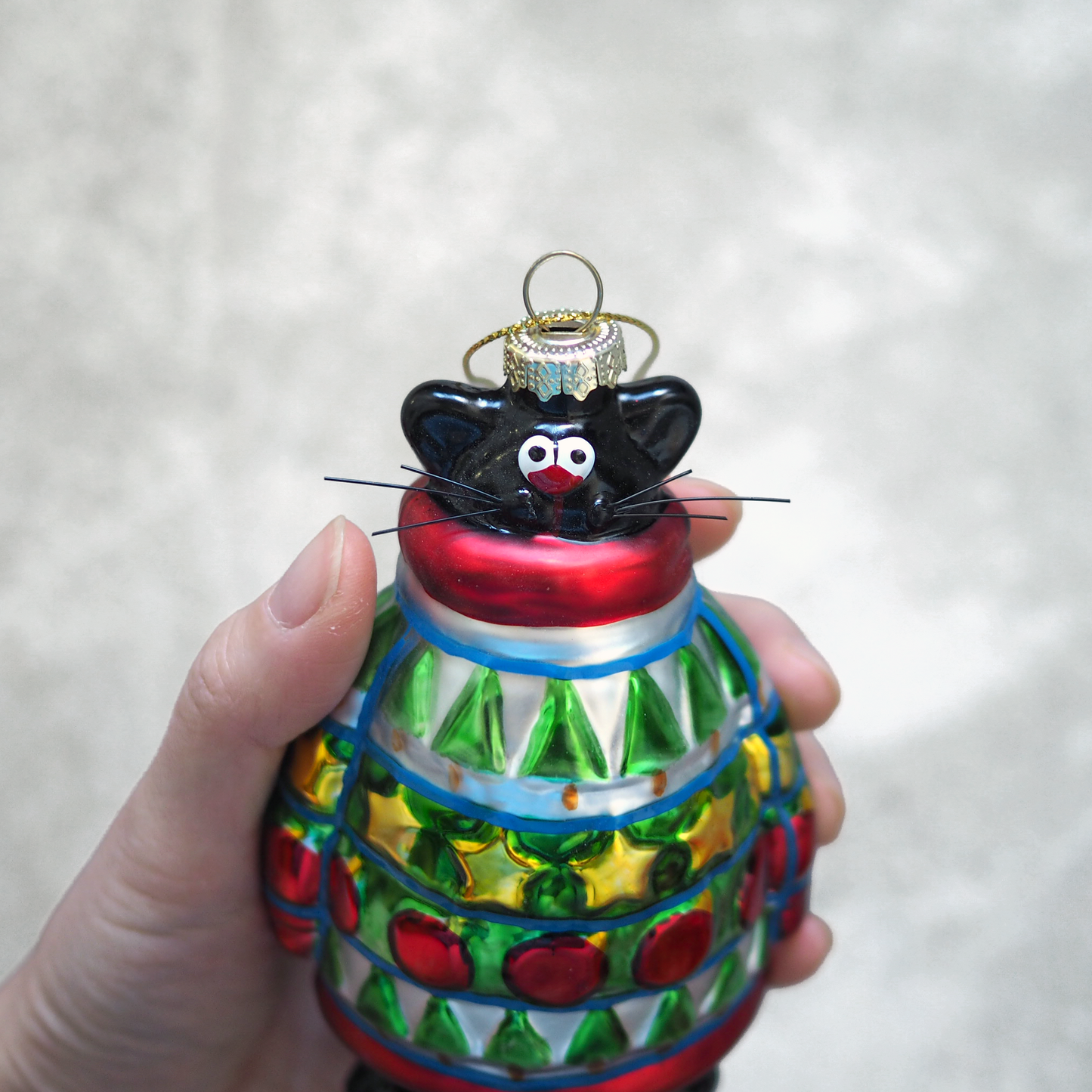 Xmas Ornament "Black Cat in Ugly Sweater" / Kurt Adler × The Art Institute of Chicago