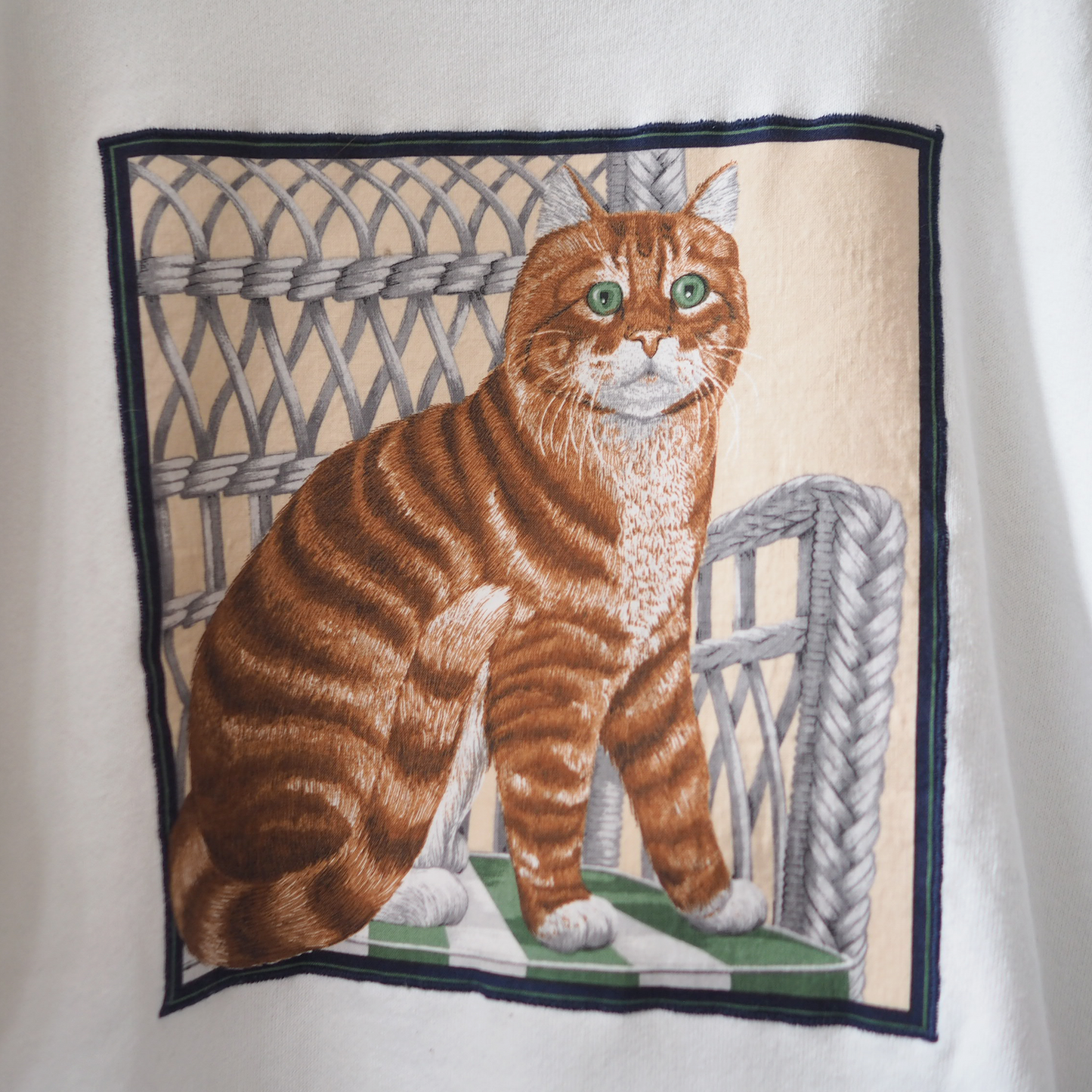 Brown Tabby Sweatshirt / 90s / Made in USA