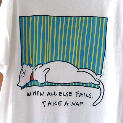 Take a Nap Tee / 90s / Made in USA