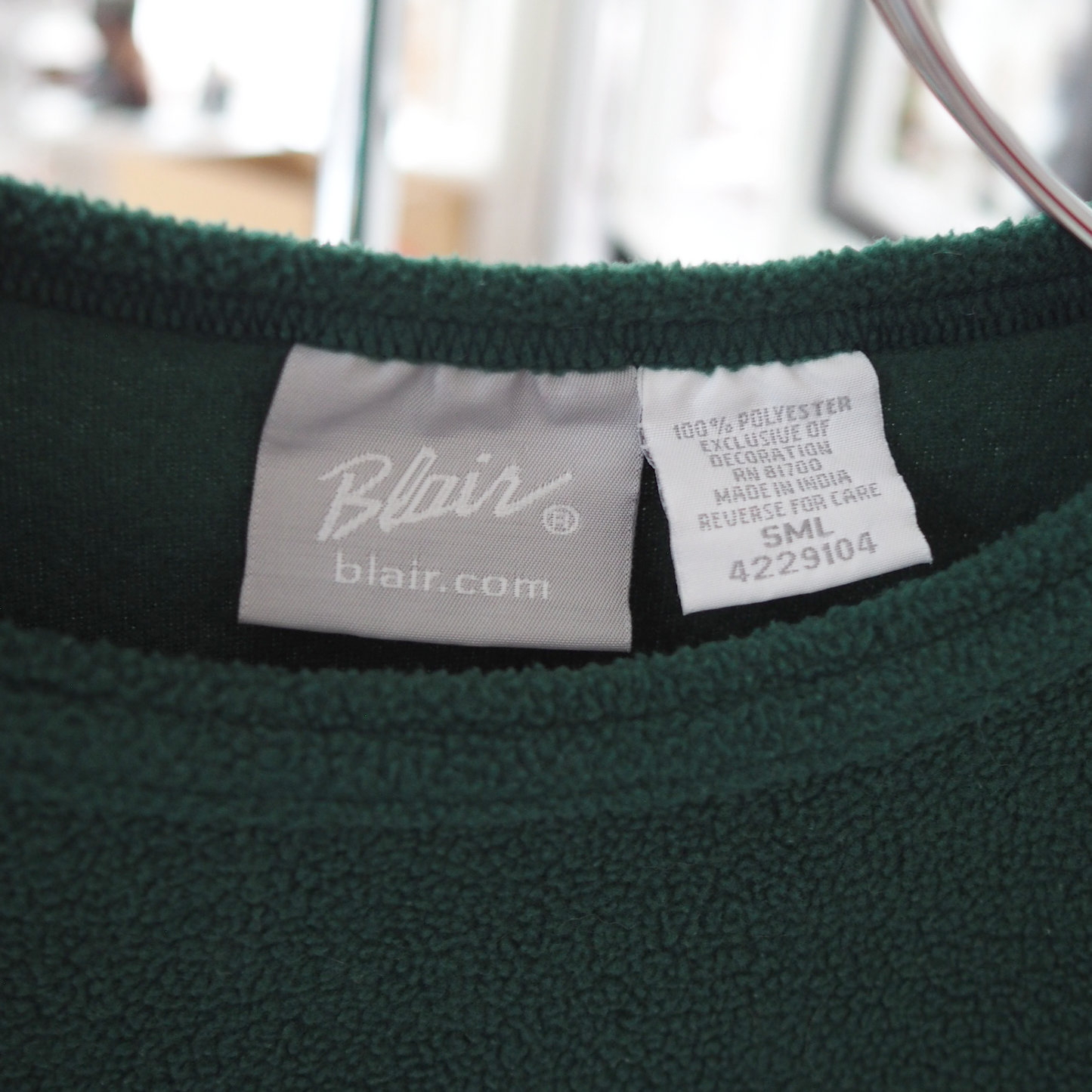 Three Santa Cats Fleece Sweater / 90s / Blair