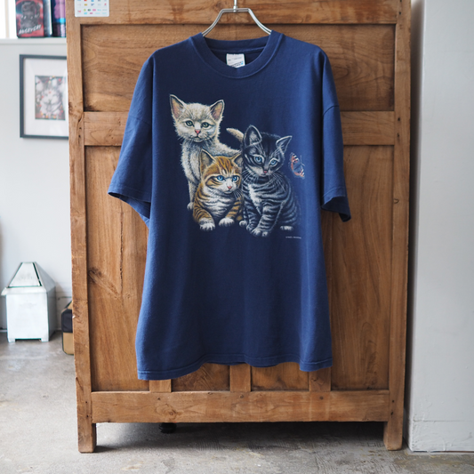 Three Kittens Tee / 90s / Made in Ireland