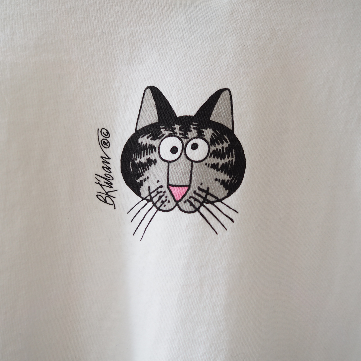 Kliban Cat Throwing Up Tee / 90s / Made in USA