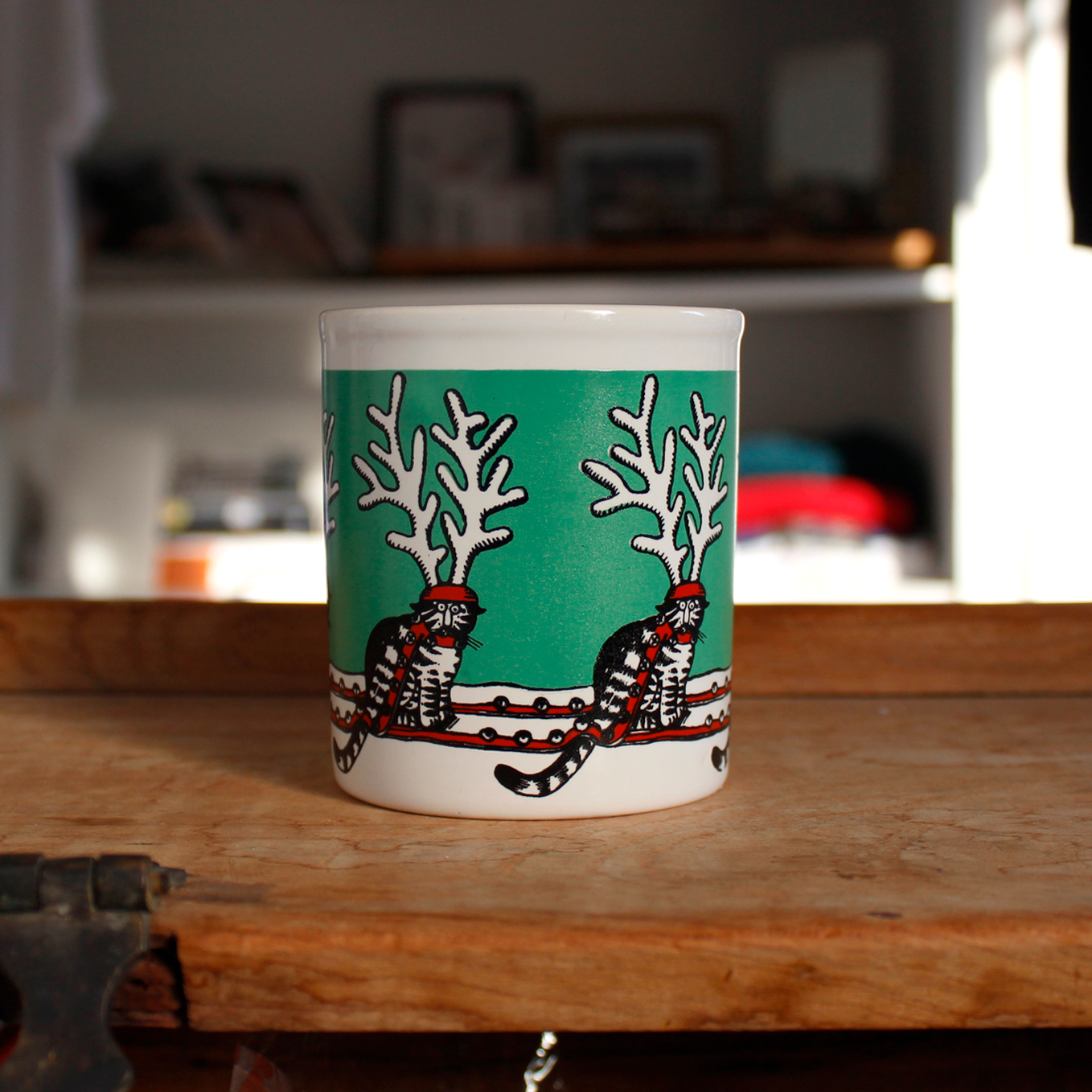 B.Kliban Christmas Reindeer Mug / 70~80s / Made in England
