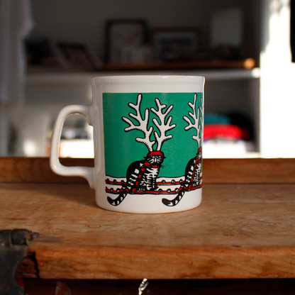 B.Kliban Christmas Reindeer Mug / 70~80s / Made in England