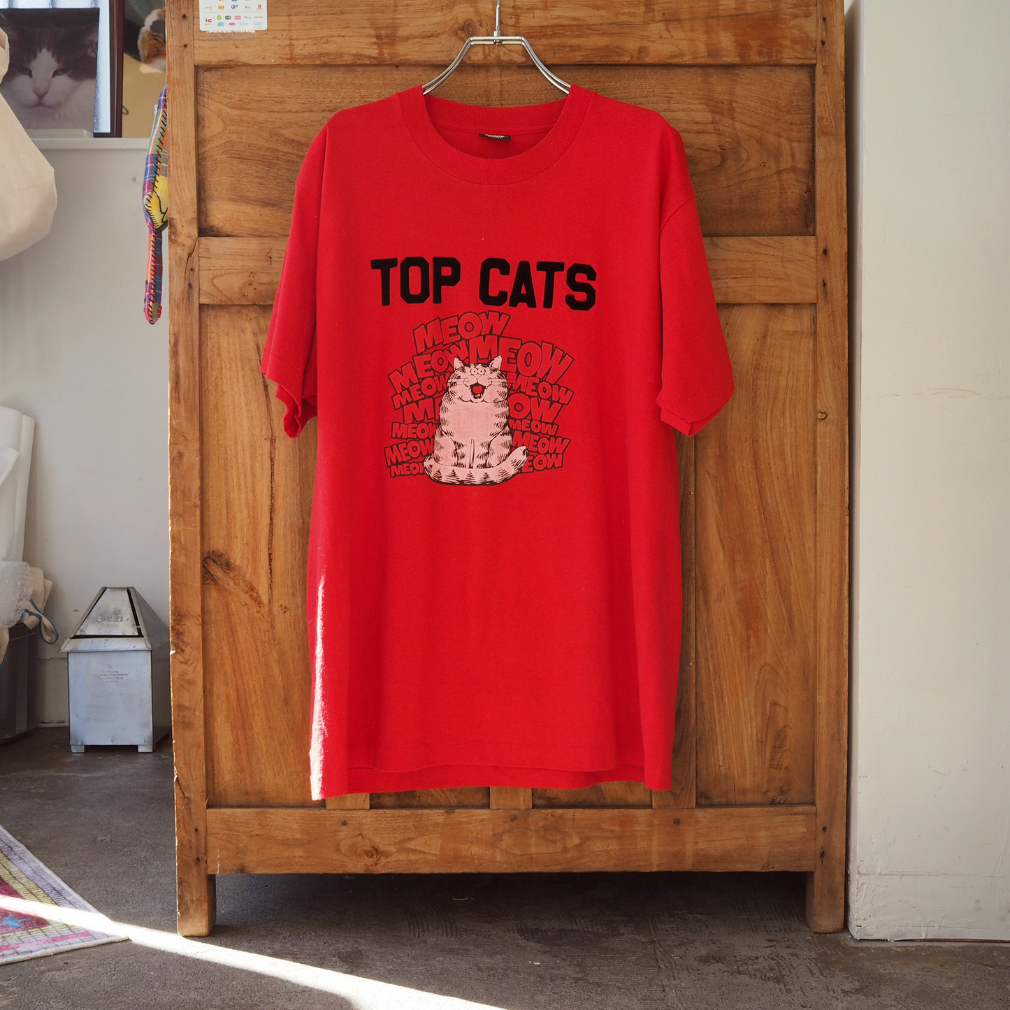 TOP CATS MEOW Tee / 80s- / Made in USA