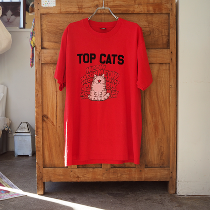 TOP CATS MEOW Tee / 80s- / Made in USA